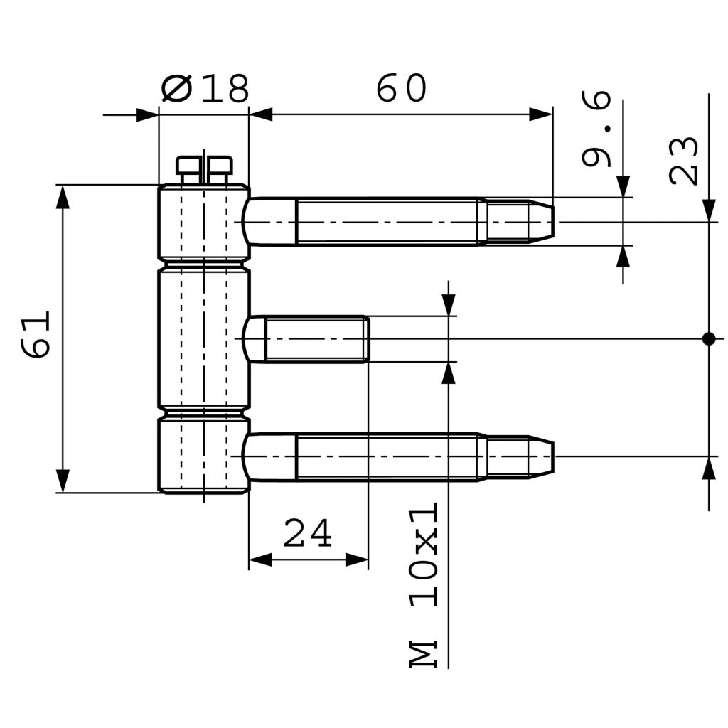 Steel frame hinge 45H-18-000 (3.5200)