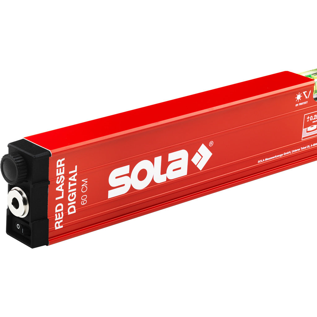 Electronic inclination spirit level RED 60 Laser digital