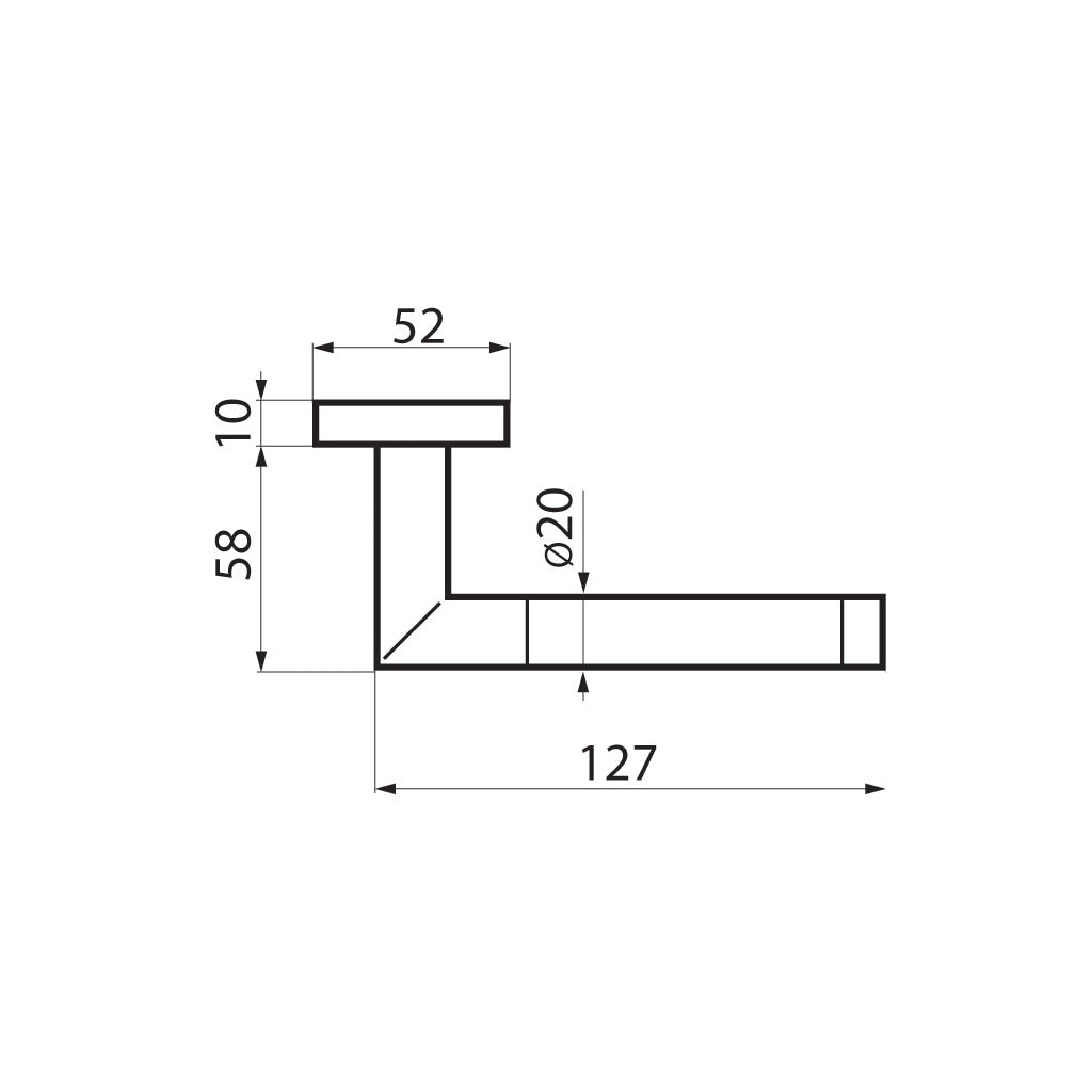 Door handle set model Rio Steel (ER 34)