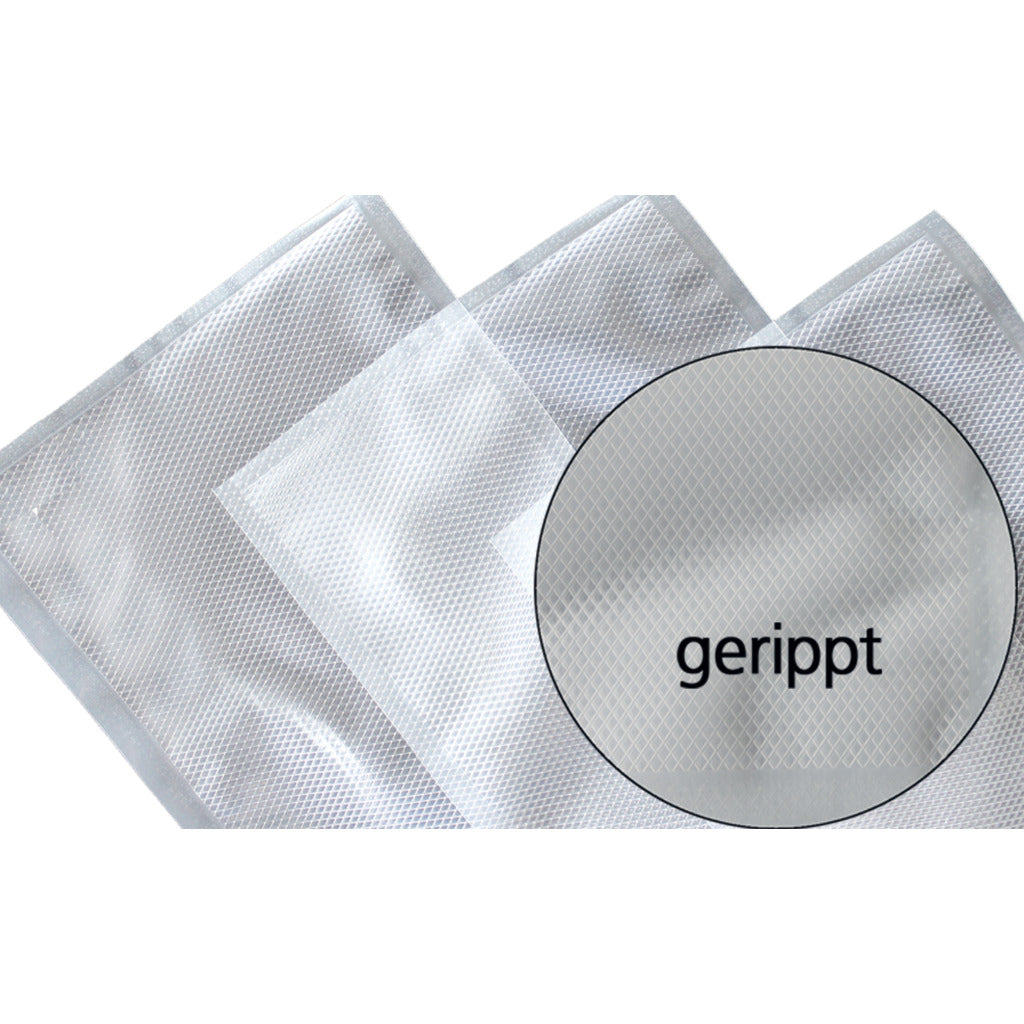 Vacuum bags with ribbed structure