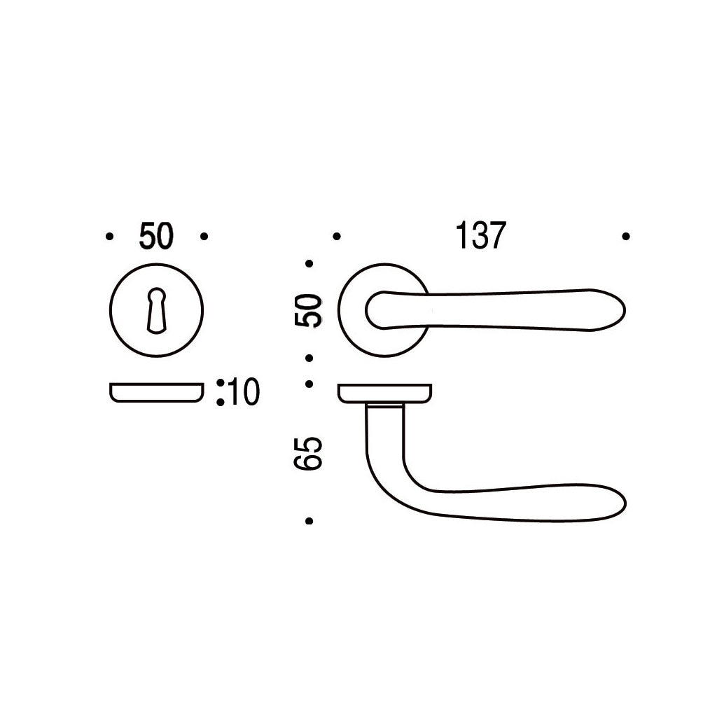 Door handle set model Robot