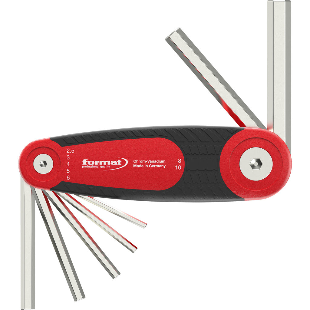 Screwdriver set for hexagon / 7 pieces / in folding holder