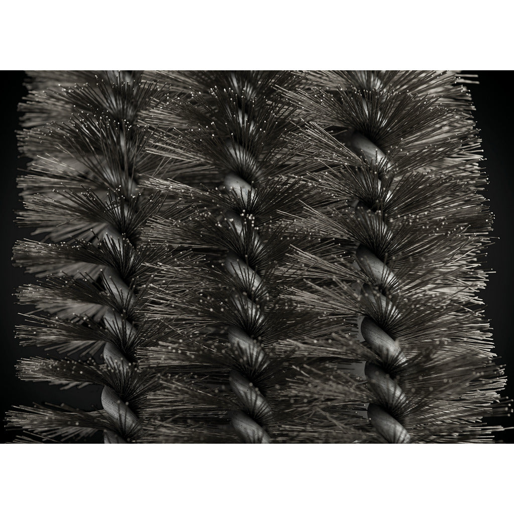 Stainless steel parallel grill brush 3-row / with scraper