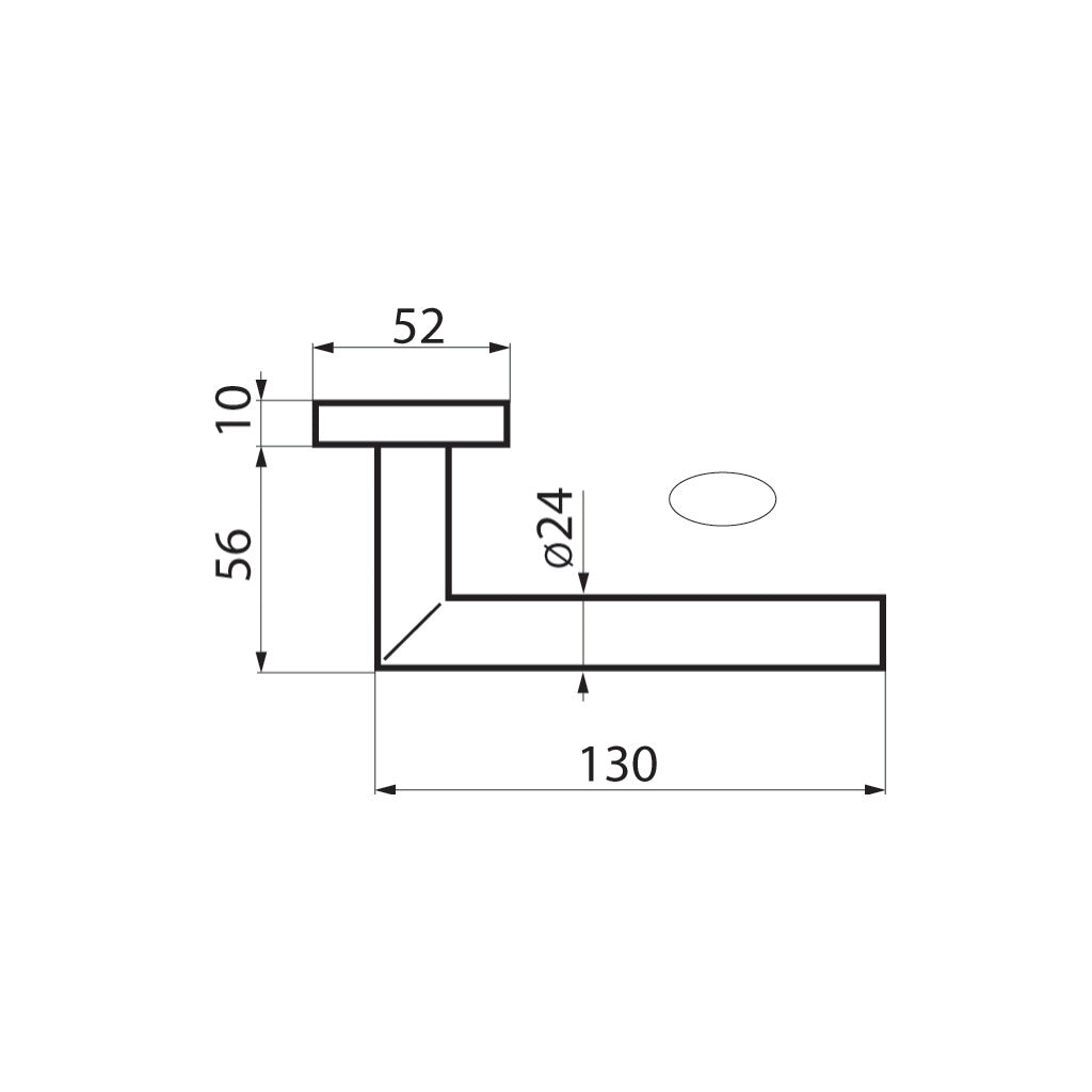 Door handle set model Verona Steel (ER 37)