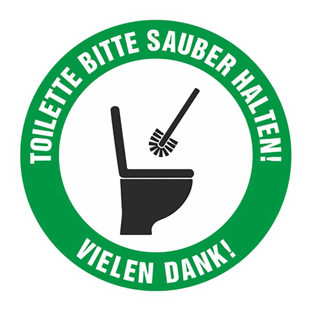 Sticker - Please keep the toilet clean