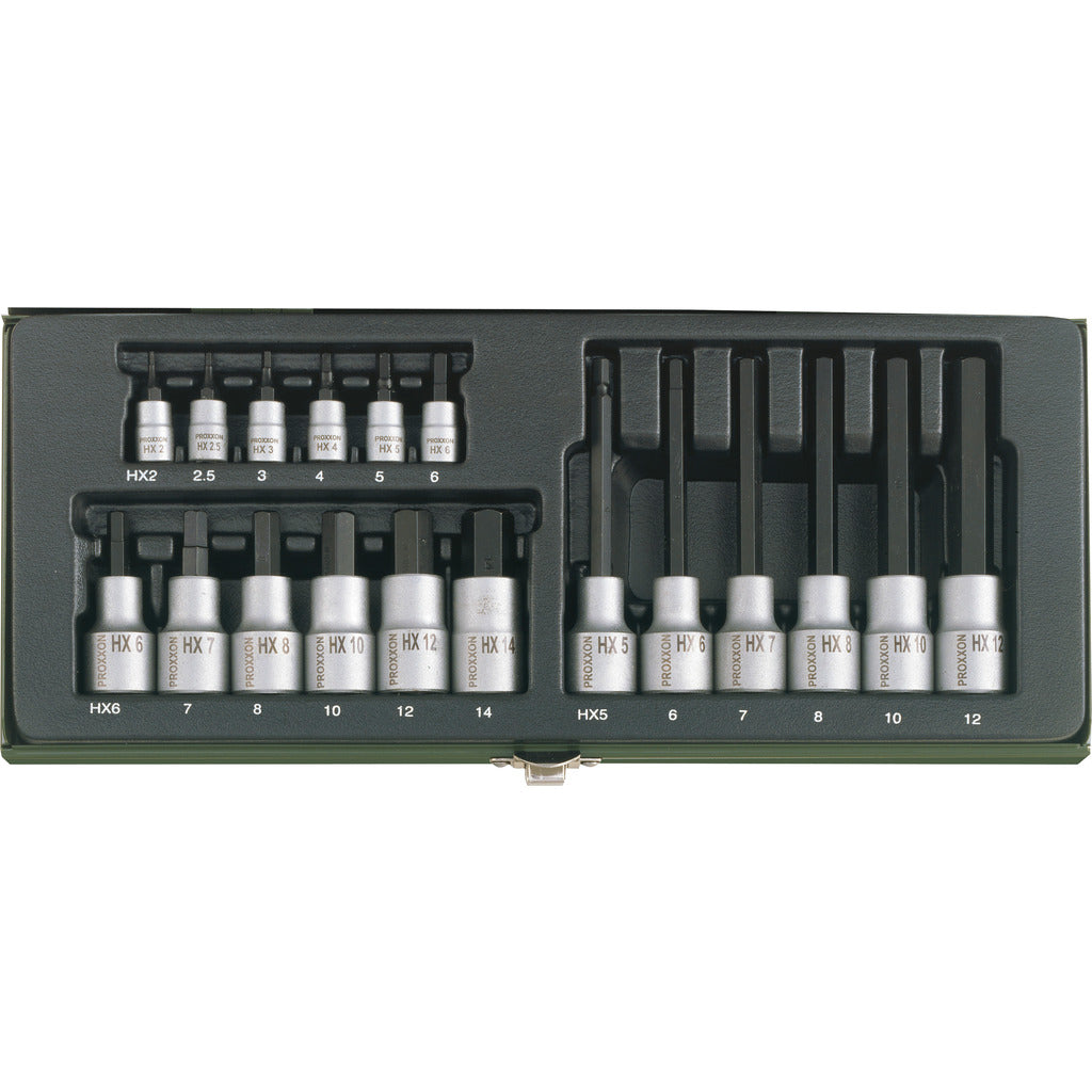 Socket wrench set for hexagon socket screws
