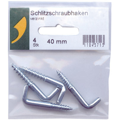 Gancio a vite con intaglio SBV zincato