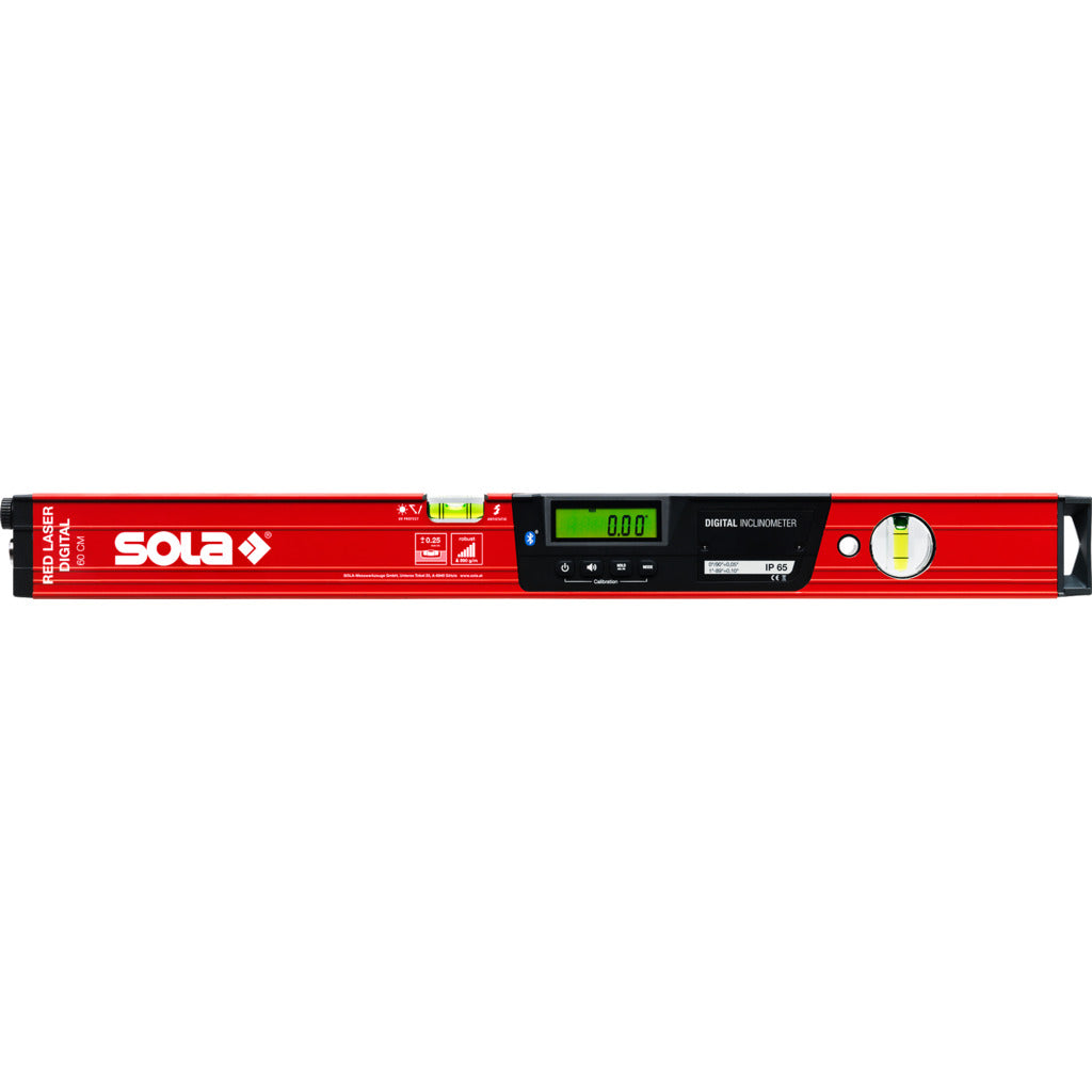 Electronic inclination spirit level RED 60 Laser digital