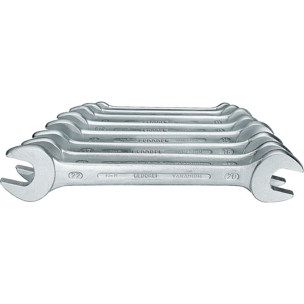 Double open-end wrench set 6-8 / 8-piece