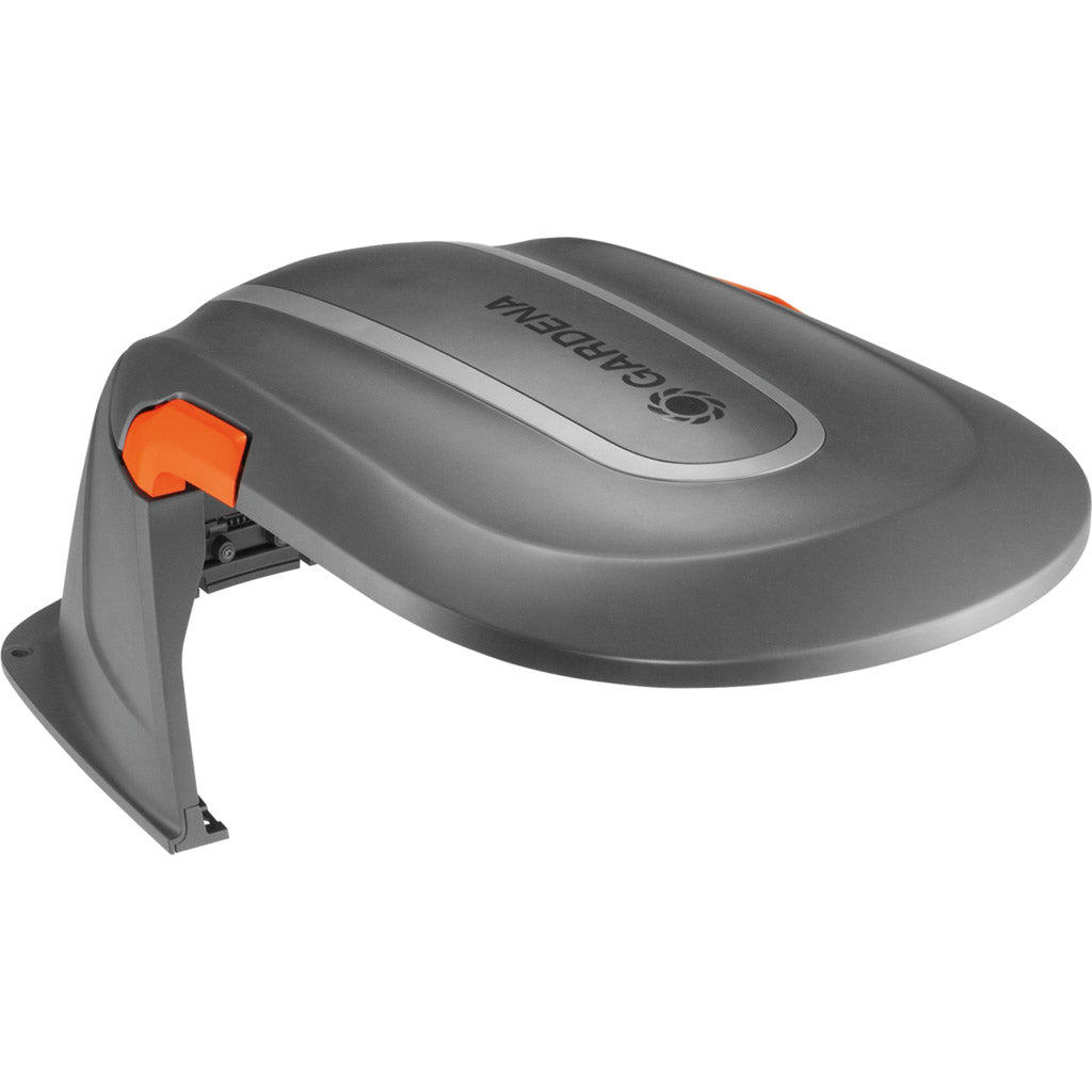 Garage for robotic lawnmowers