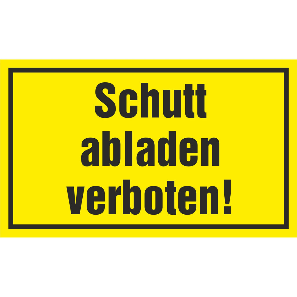 Sign - Dumping rubble prohibited!