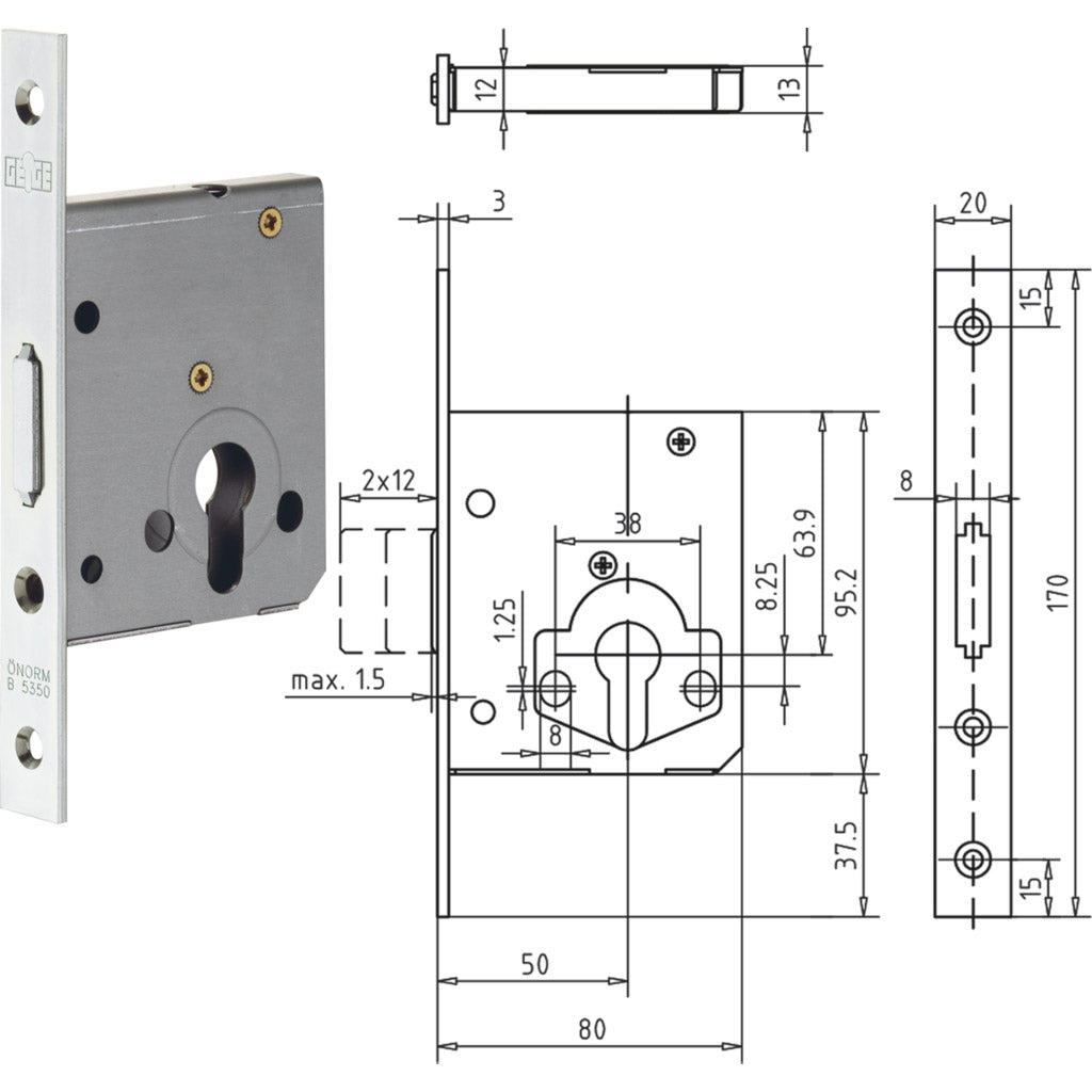 Deadbolt lock series 143