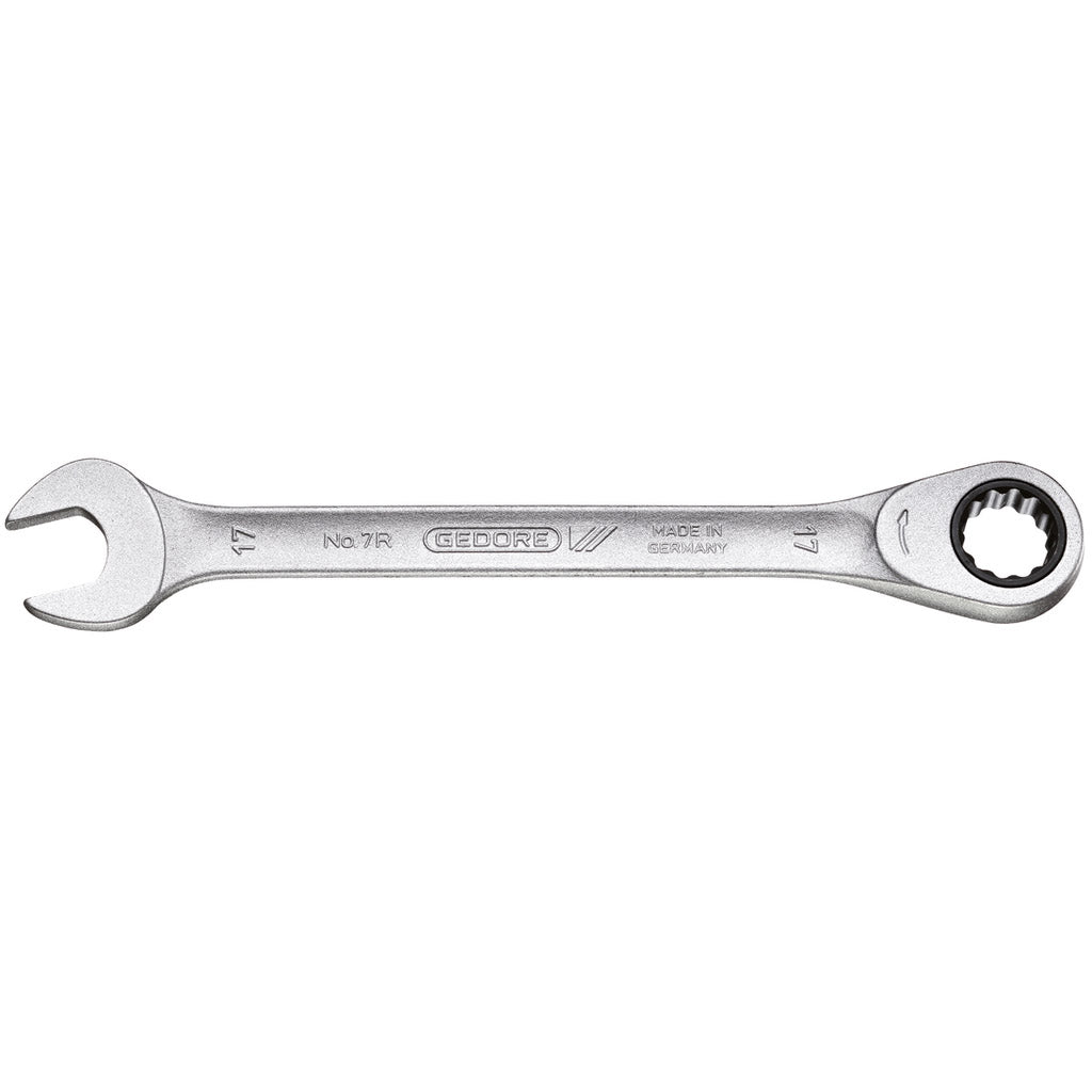 Open-end wrench with ring ratchet 7R