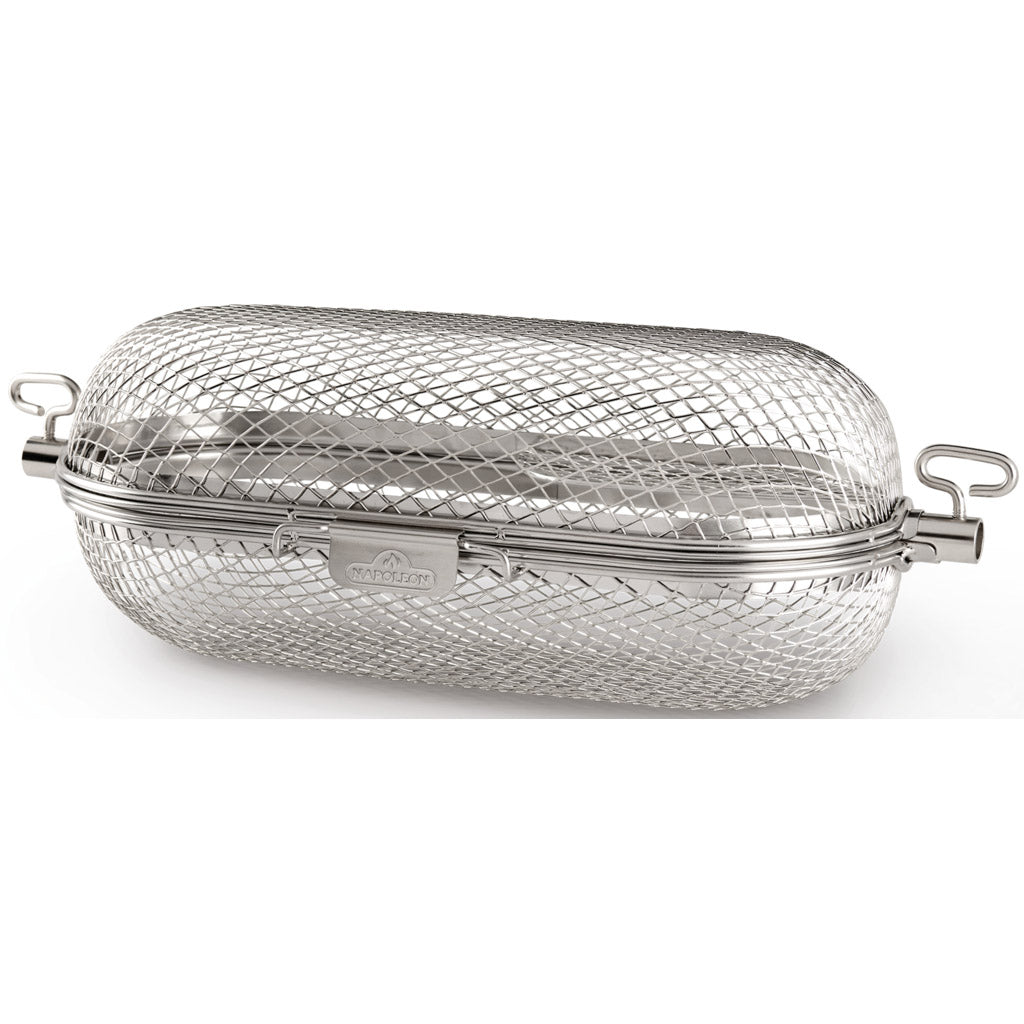 Rotisserie grill basket stainless steel