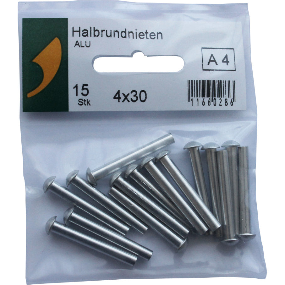 SBV half-round rivets aluminum