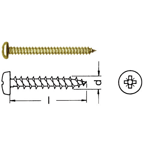 Spanplattenschraube Pan Head mit Pozidrive