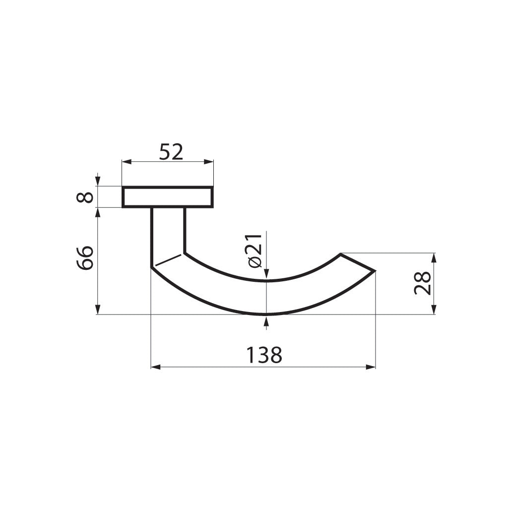 Door handle set model Trondheim