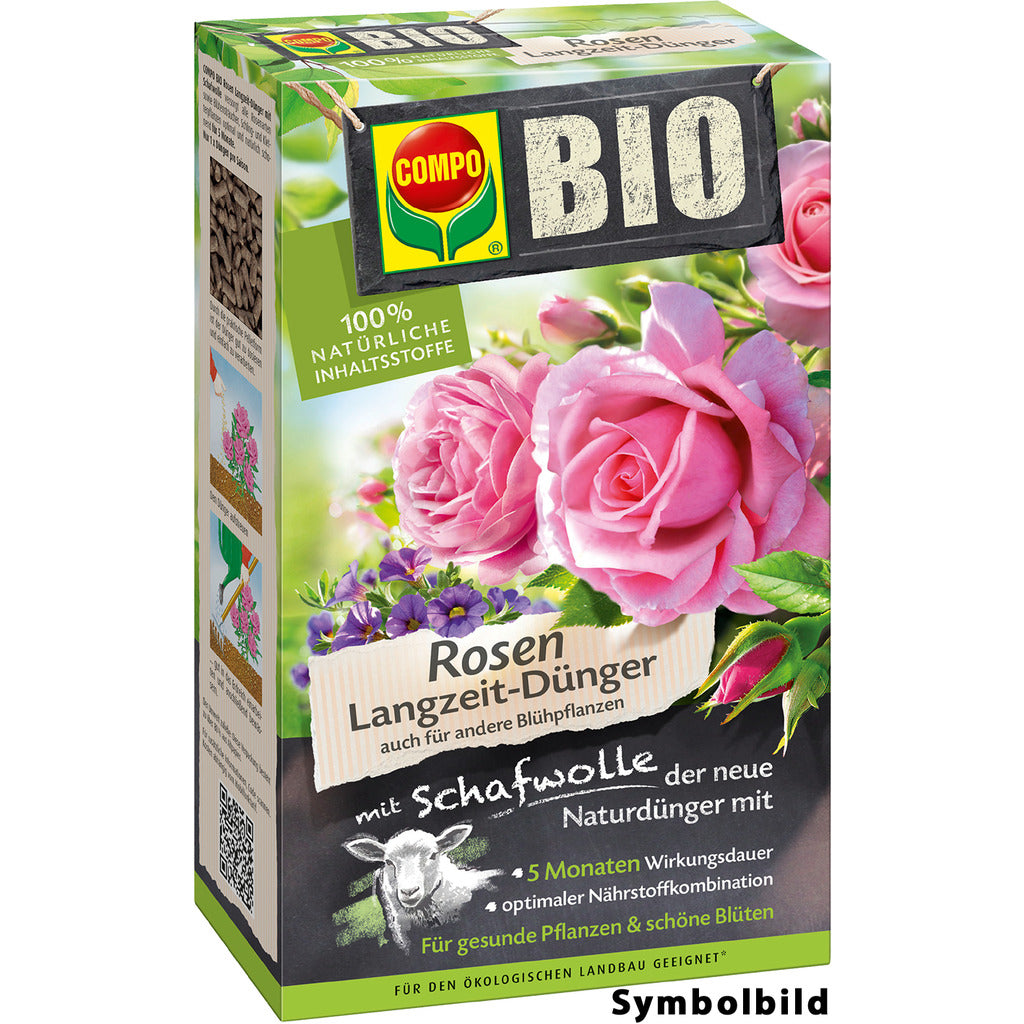 Compo BIO Rose Fertilizzante a Lungo Termine con Lana di Pecora