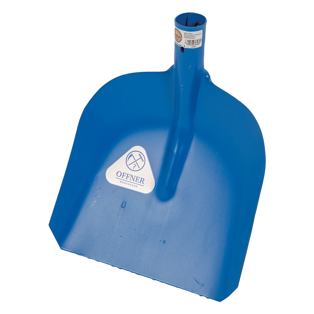 Pala da neve in lamiera d'acciaio / senza manico