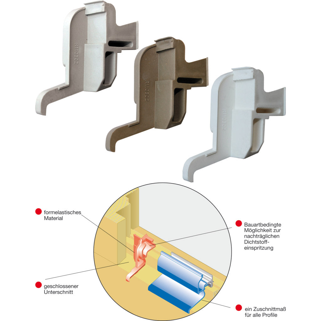 End caps 90° ELASTO