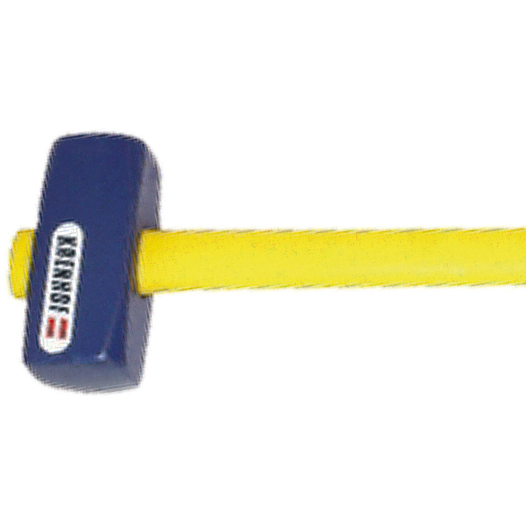 Stone hammer with plastic handle