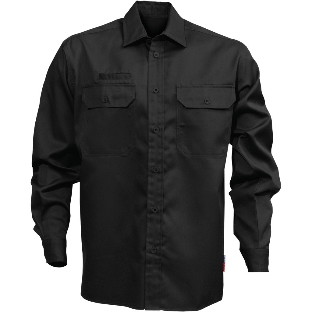 Camicia in cotone a manica lunga 7386 BKS