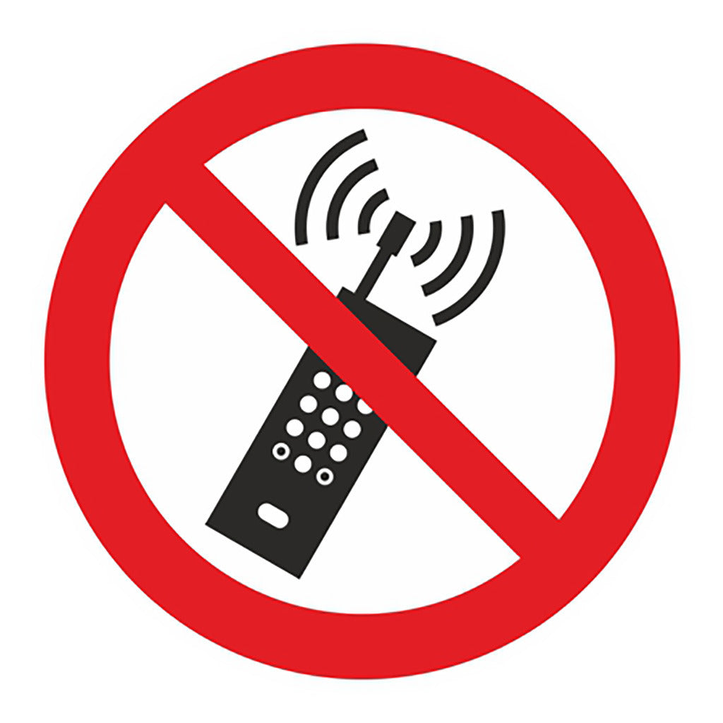 Prohibition sign - mobile phone prohibited