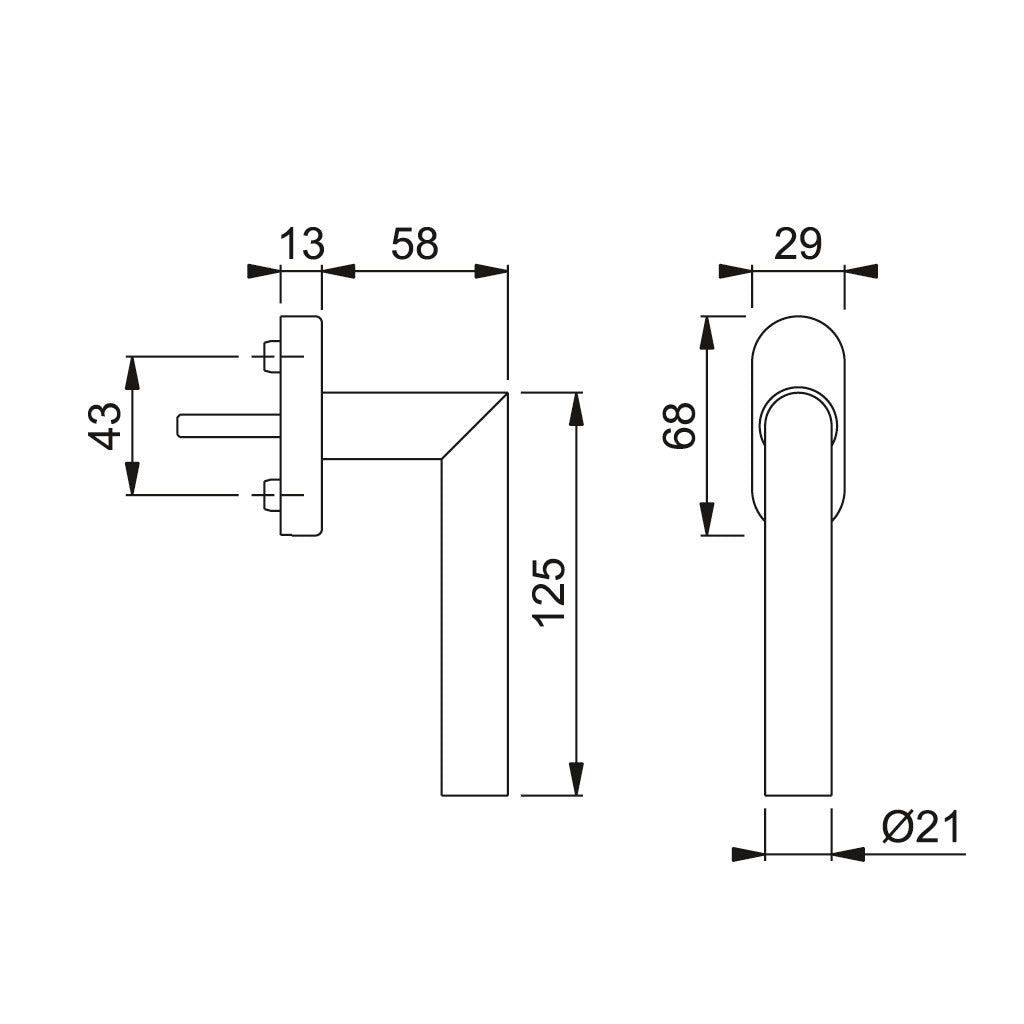 Window handle Amsterdam