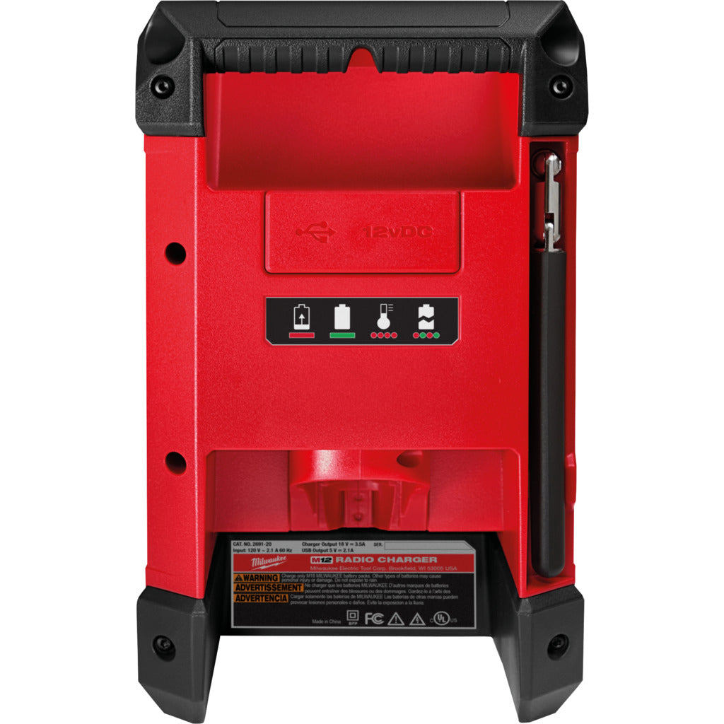 Battery/mains radio M12 with charging function