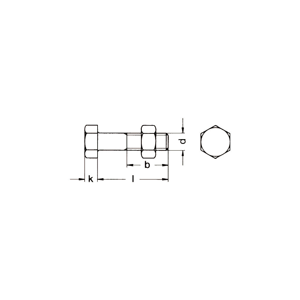 similar to DIN601 construction screws with nuts 4.8 galvanized