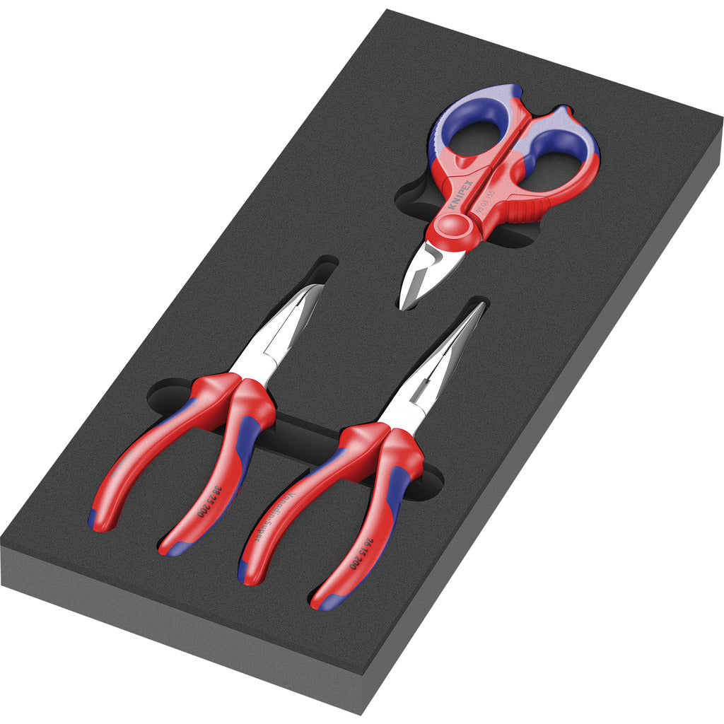 Pliers Set 2 9781 / 3-piece / with foam insert
