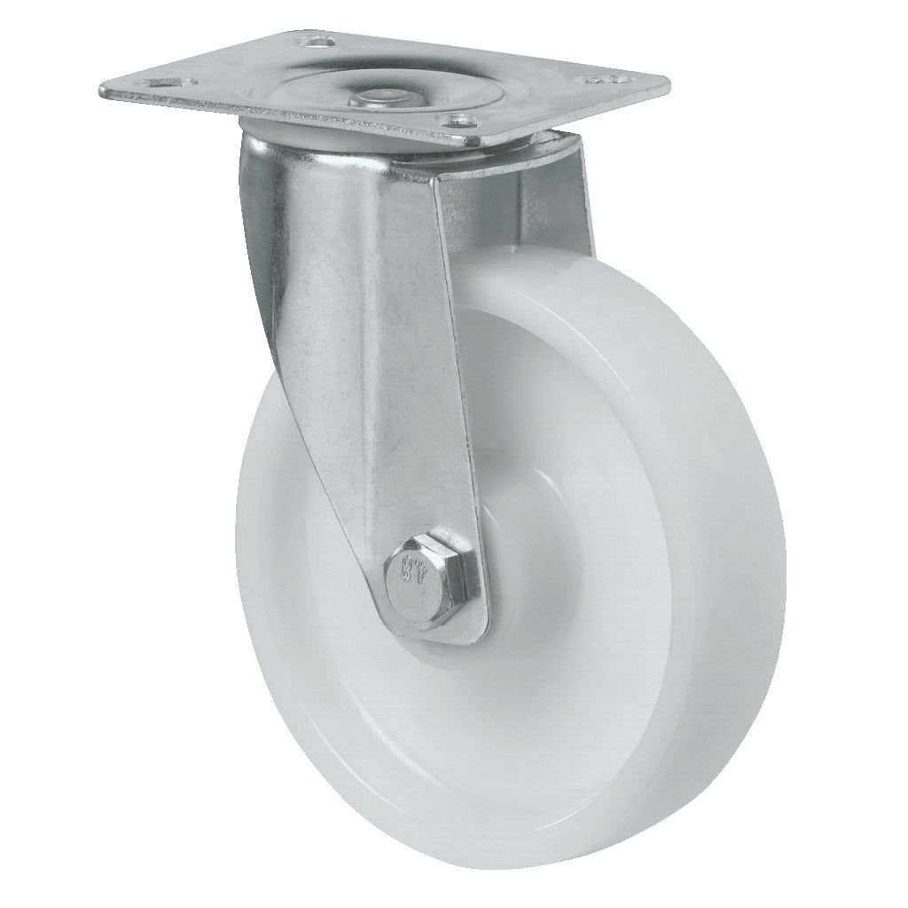 Lenkrolle / Transportrolle ohne Feststeller Polyamid weiß