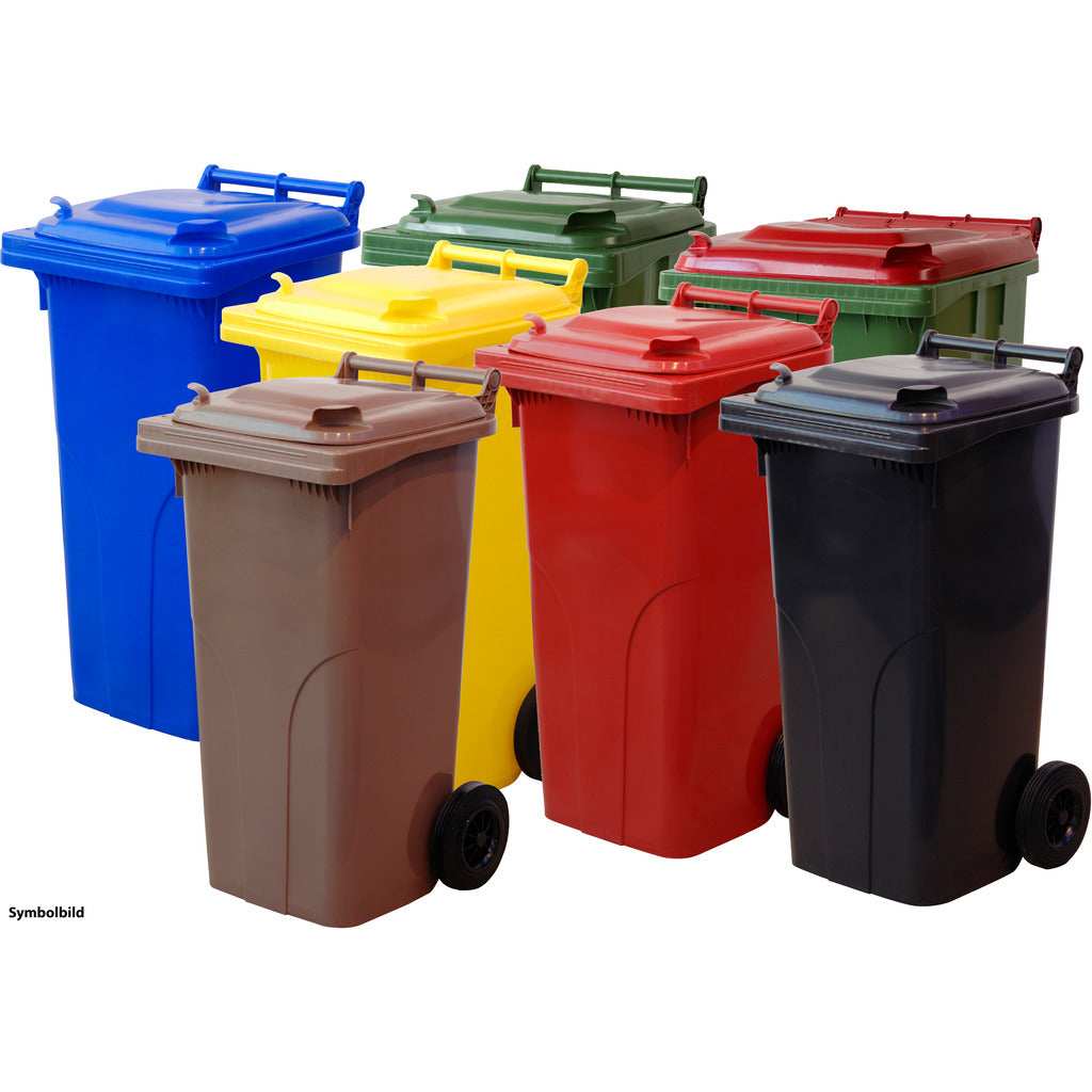 Waste and recyclables collection container / 2-wheel container (F)