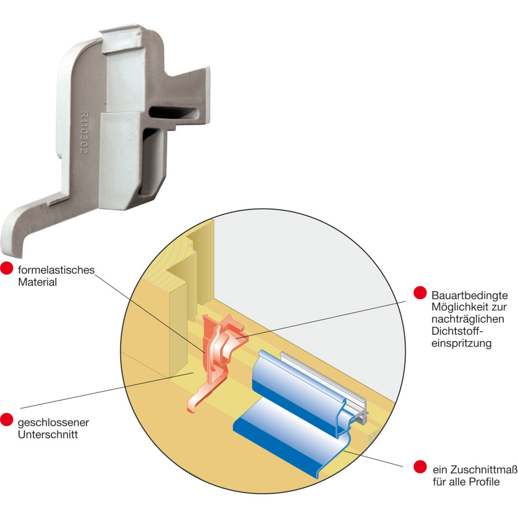 End caps 90° ELASTO