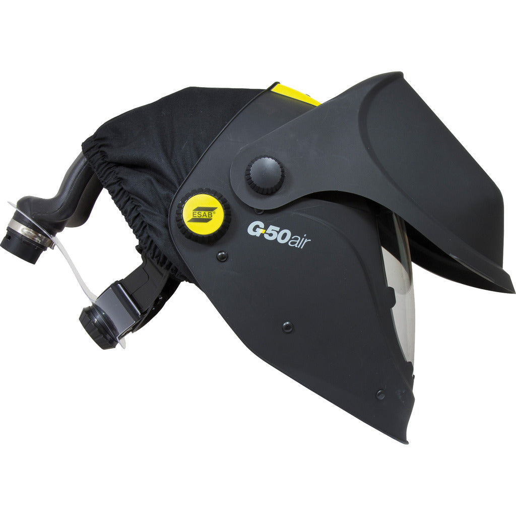ESAB welding and grinding helmet G50 prepared for fresh air