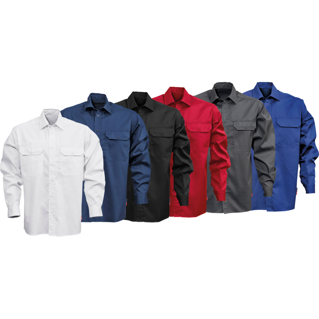 Camicia in cotone a manica lunga 7386 BKS