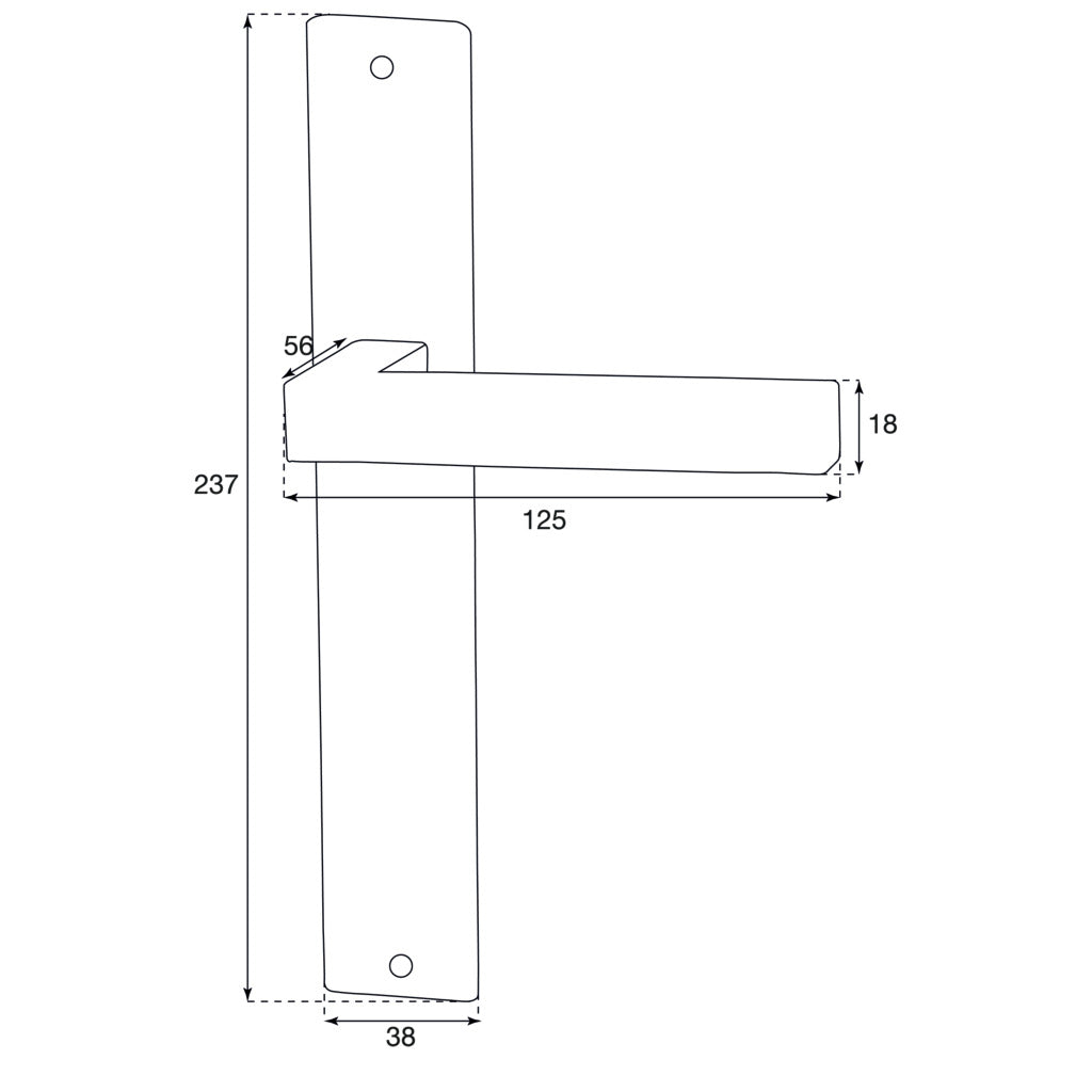 Door handle set model Ischgl