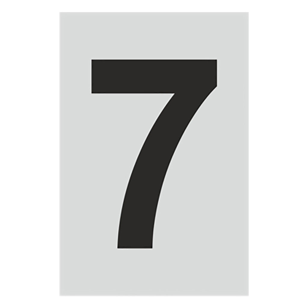 Number stainless steel look