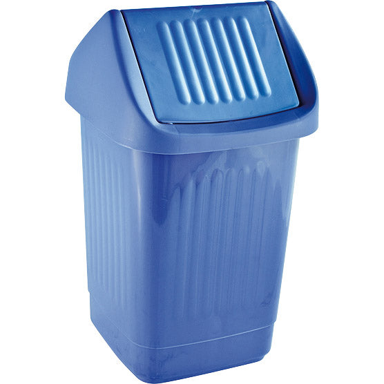 Swing-lid waste bin