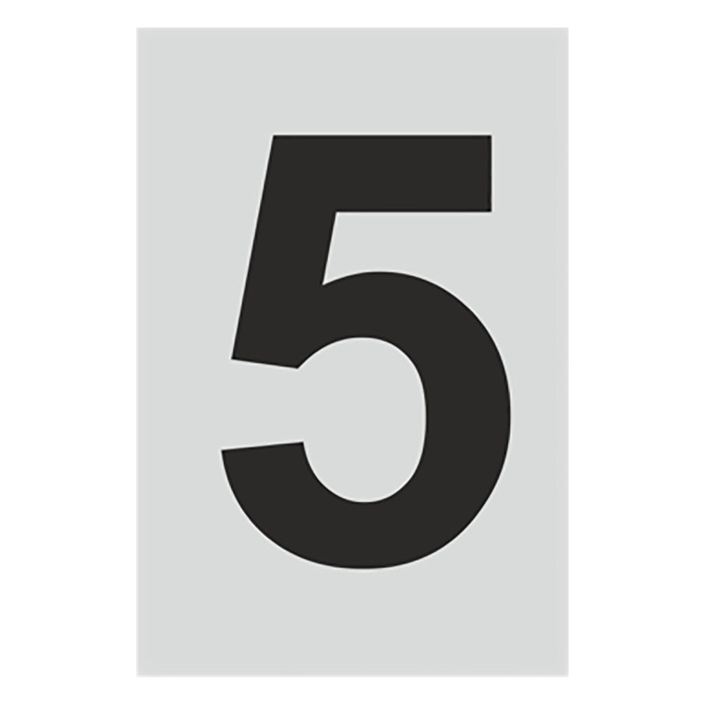 Number stainless steel look