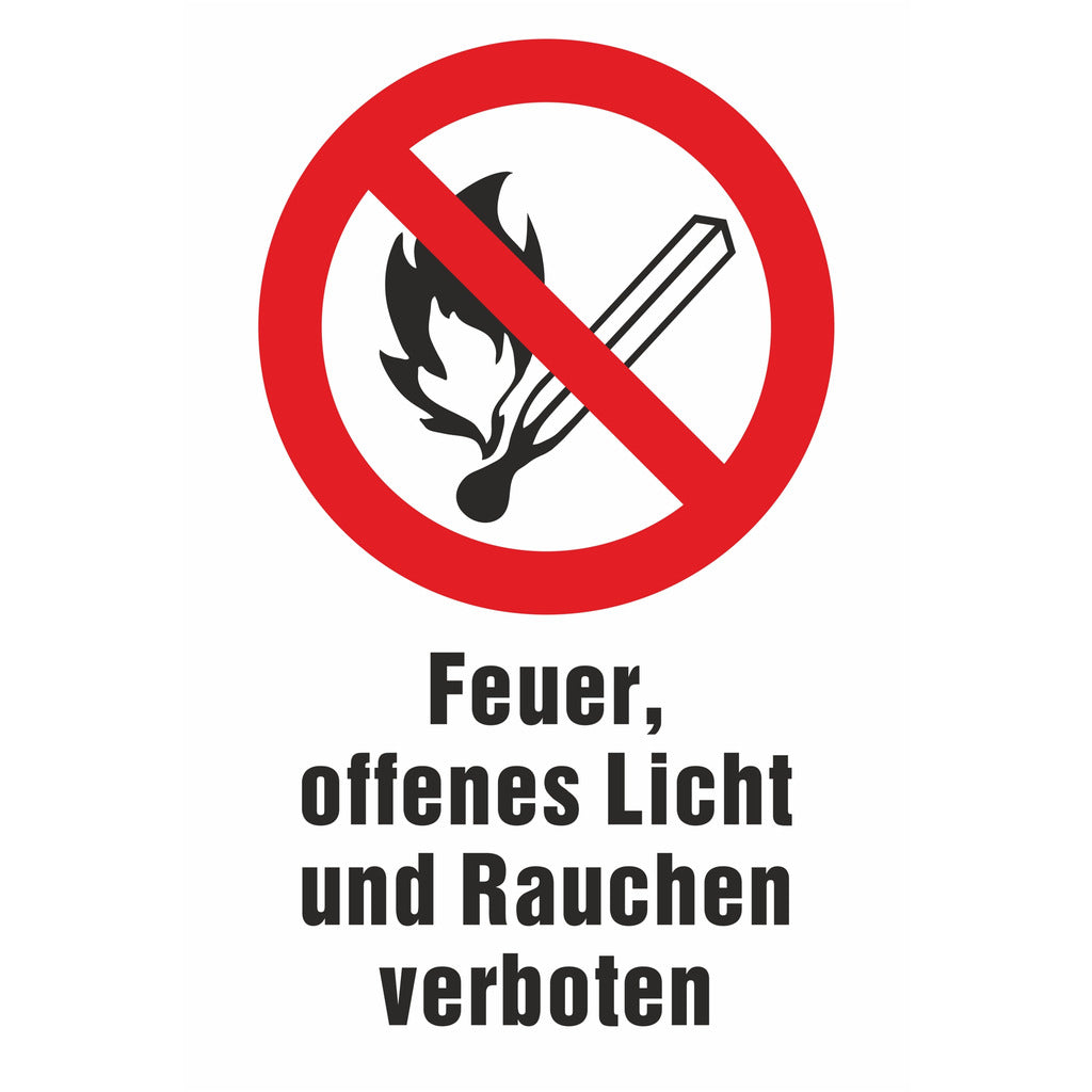 Prohibition sign - fire