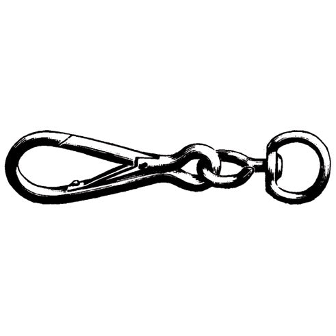 Simplex snap hook with swivel DIN 5287 Form B