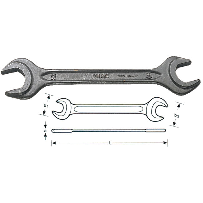 Double open-end wrench