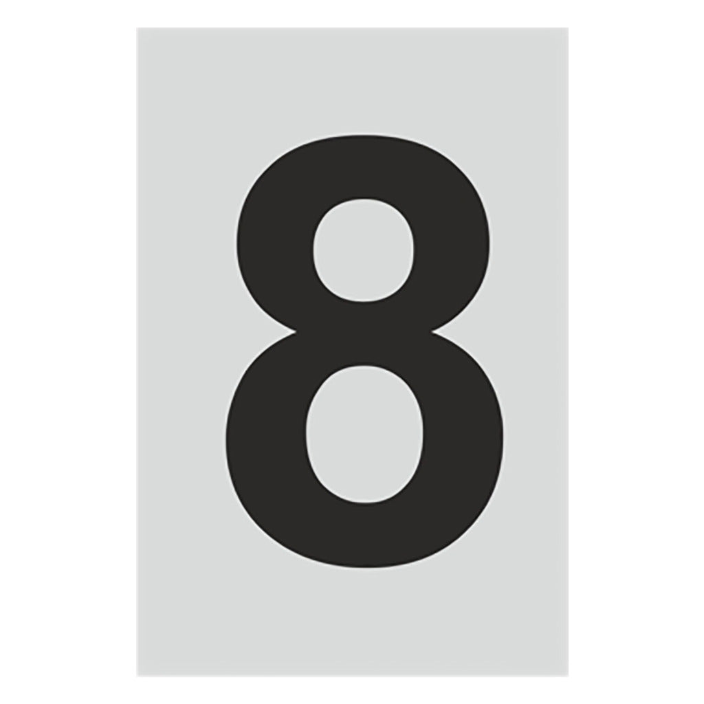 Number stainless steel look