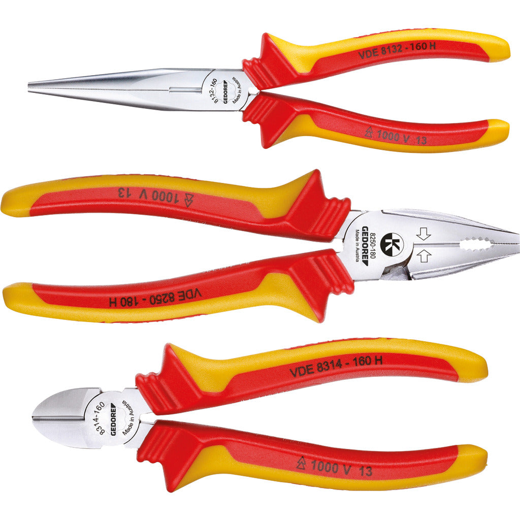 VDE pliers set with sheath insulation S 8003 H / 3-piece