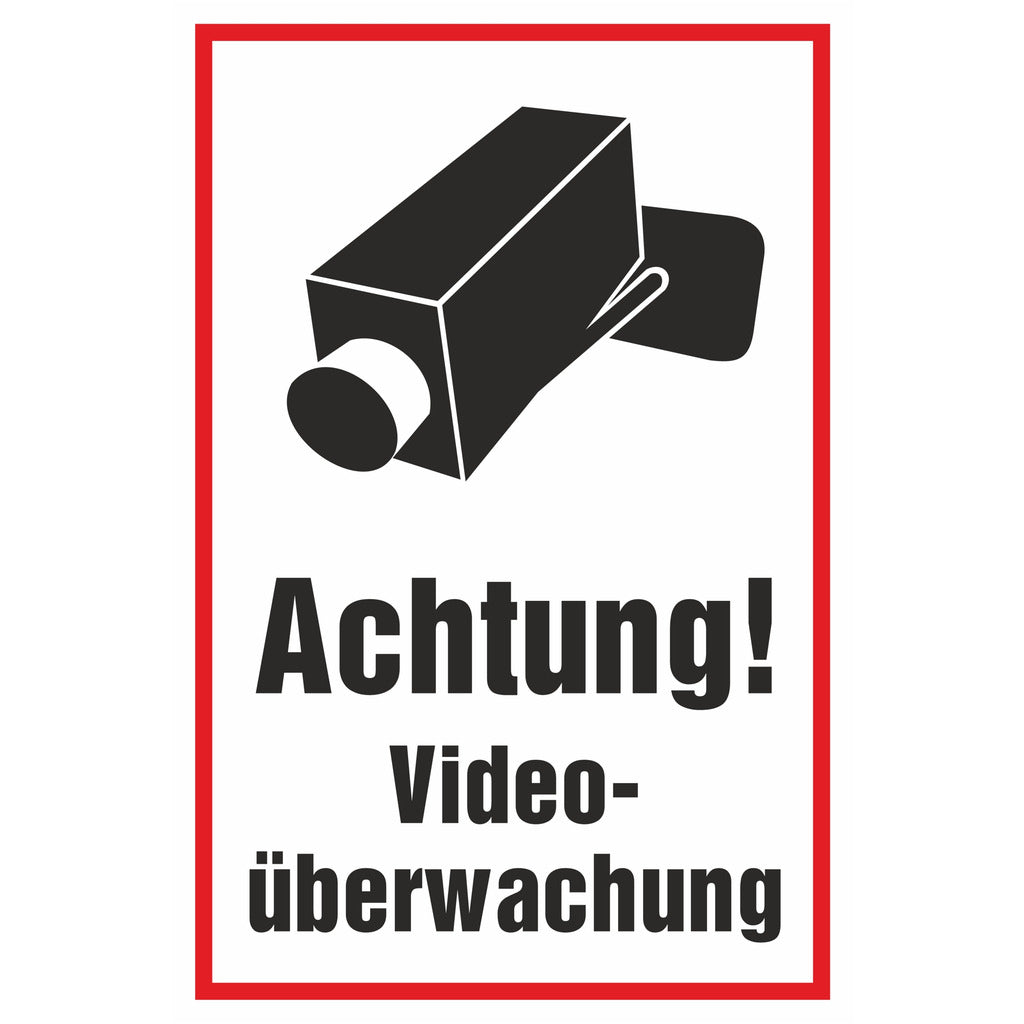 Warning sign - Attention! Video surveillance