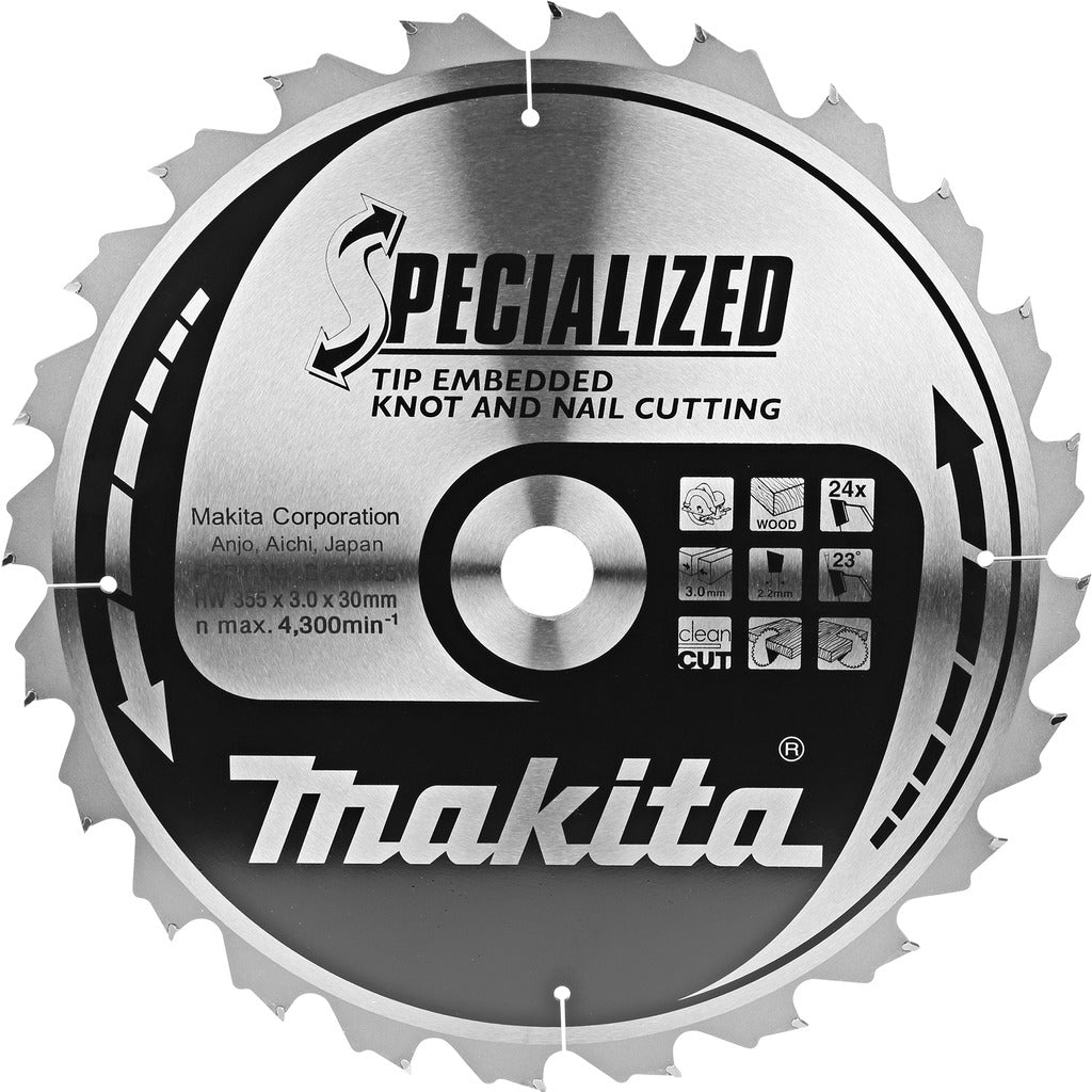 HM circular saw blade B-09385 / Embedded cutting edge