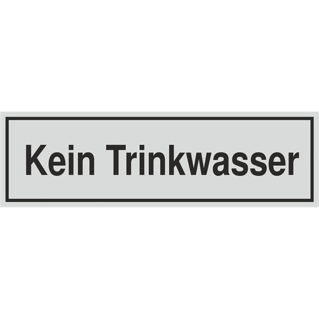 Sign - No drinking water