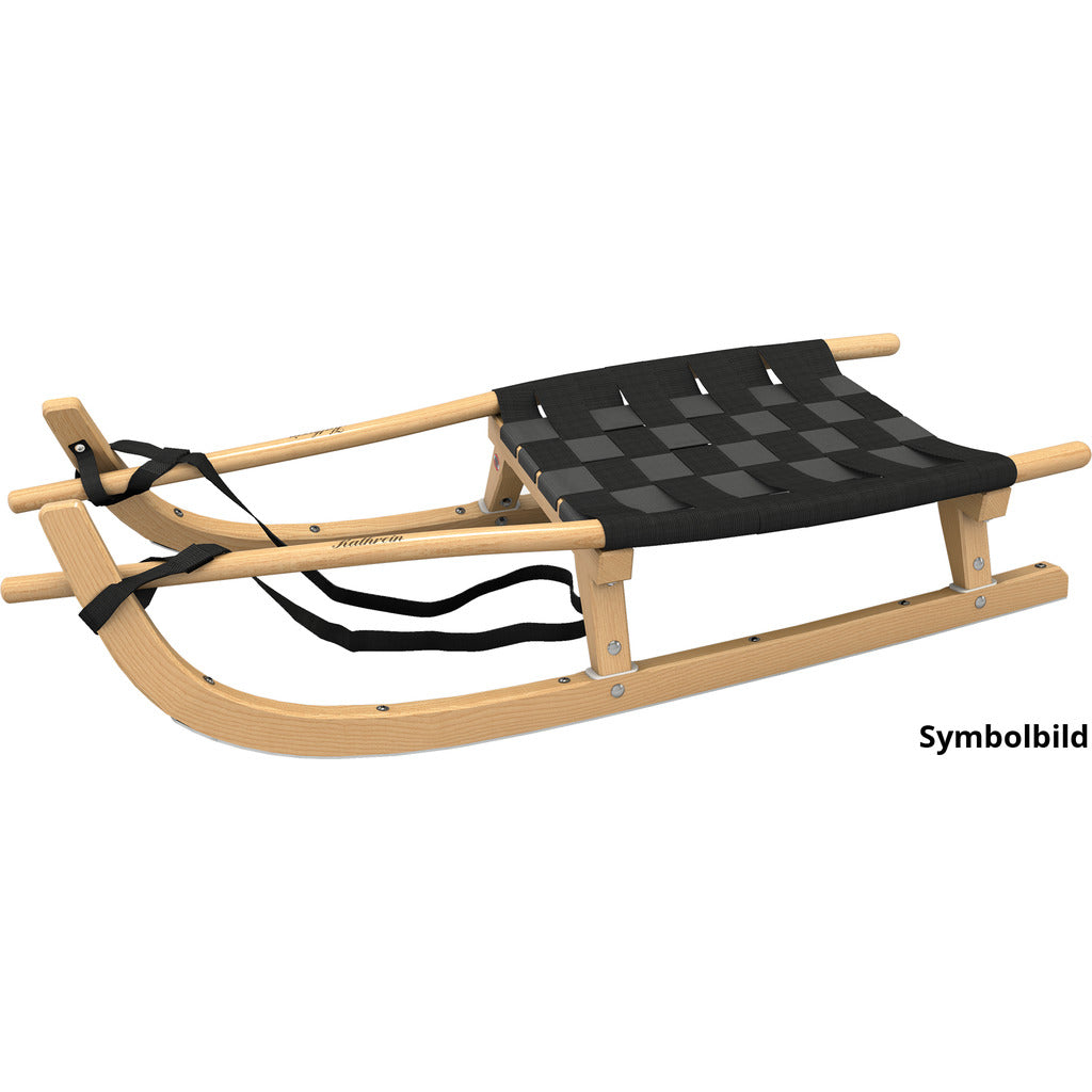 Touring toboggan two-seater with belt seat