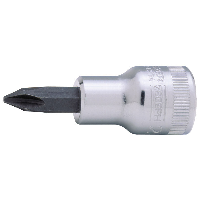 Socket wrench insert for Phillips screws